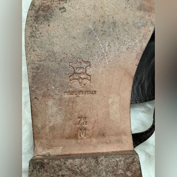 Michael Kors Toe Ring Thongs Leather Sandals 7.5 - Picture 7 of 7